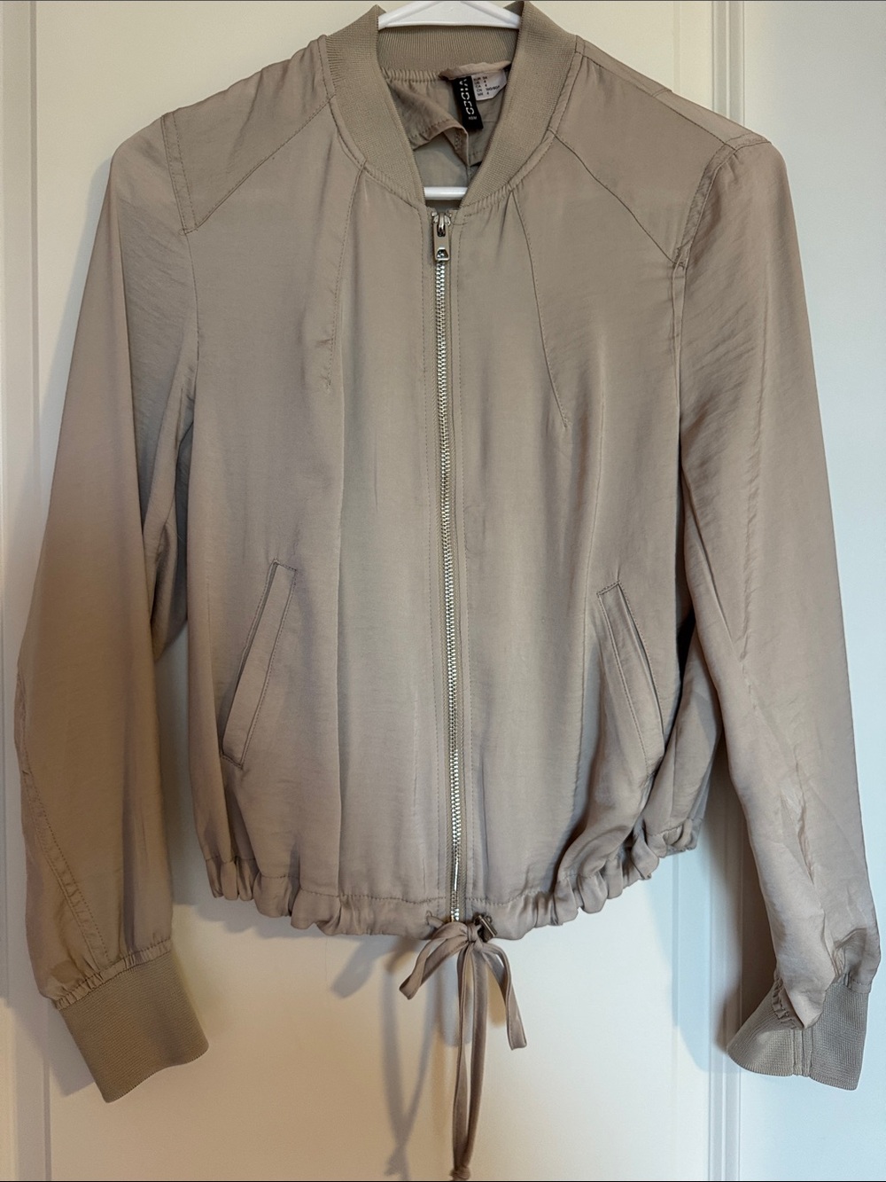 H&M Light Beige Bomber Jacket